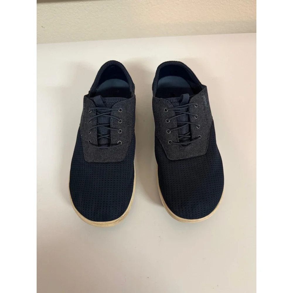 OluKai Nohea Moku Mens 10 Navy Blue Mesh Boat Shoe Sneakers